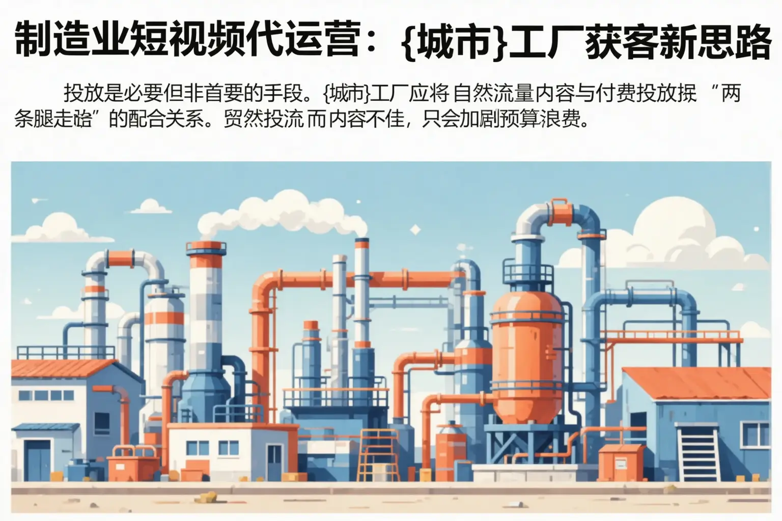 制造业短视频代运营:喀什工厂获客新思路