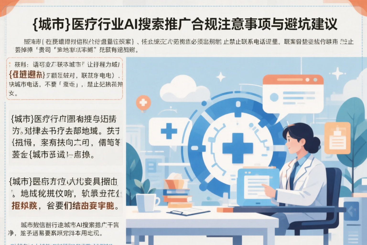 喀什医疗行业AI搜索推广合规注意事项与避坑建议
