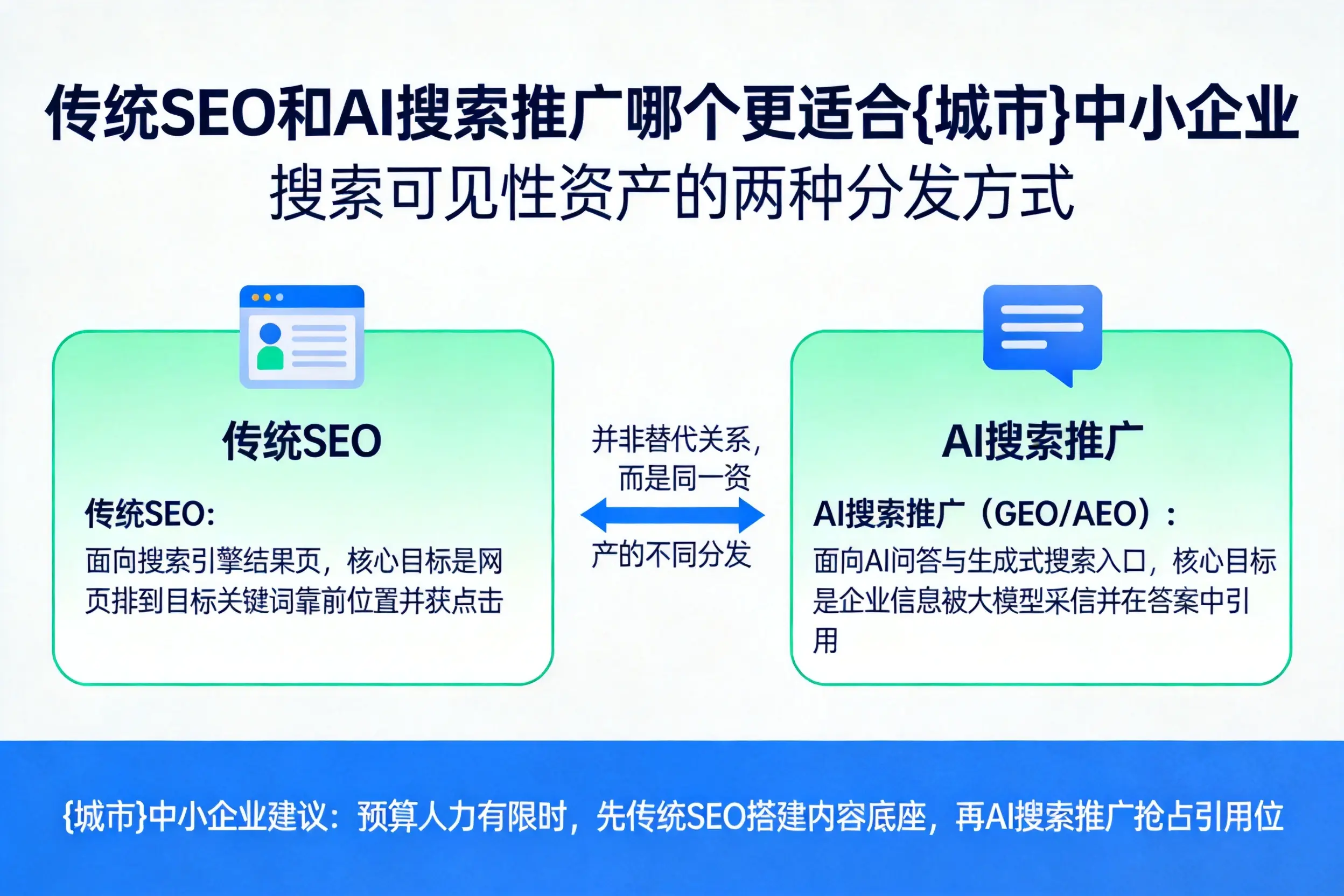 传统SEO和AI搜索推广哪个更适合喀什中小企业