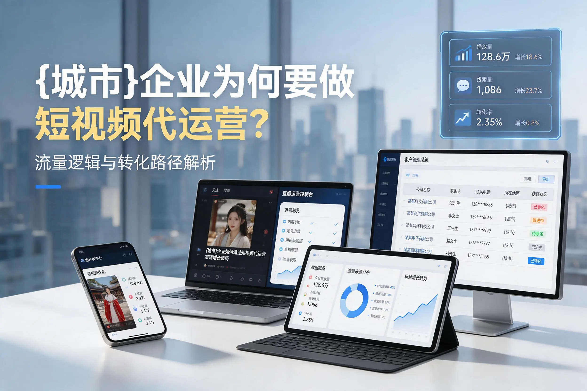 喀什企业为何要做短视频代运营？流量逻辑与转化路径解析