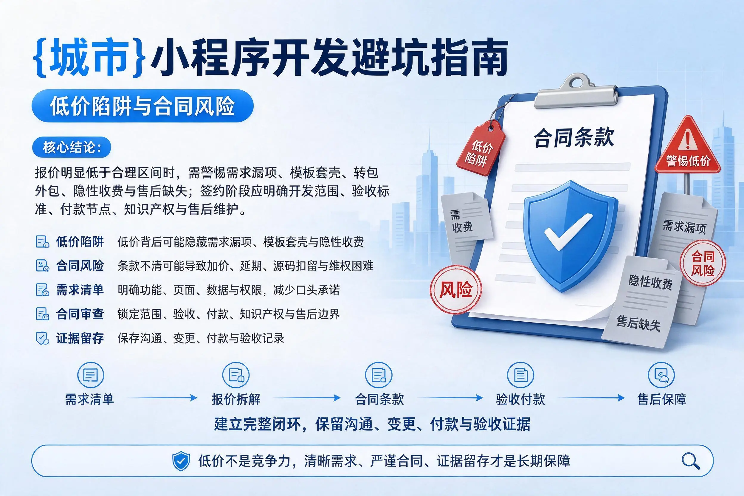 喀什小程序开发避坑指南:低价陷阱与合同风险