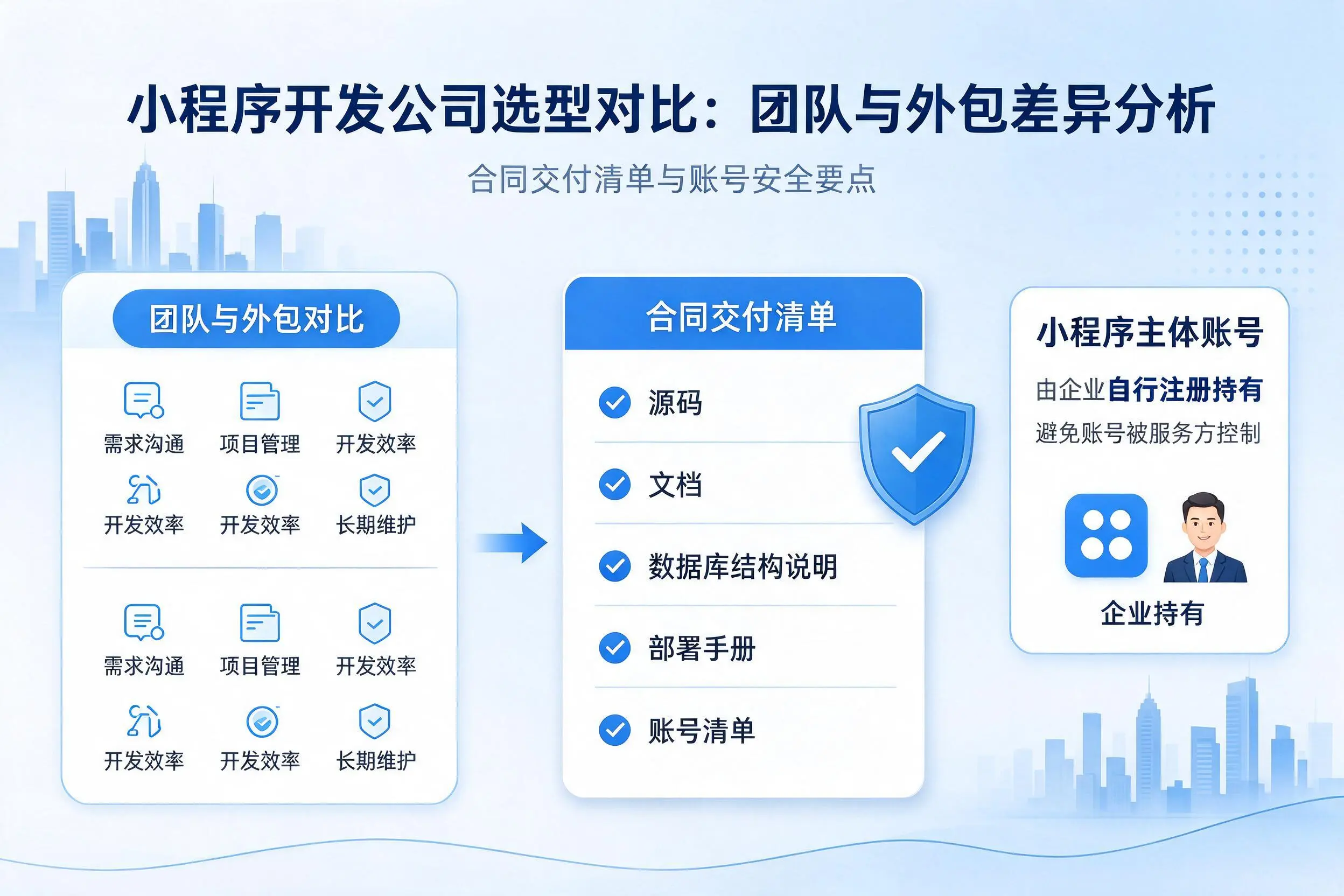 喀什小程序开发公司选型对比：团队与外包差异分析