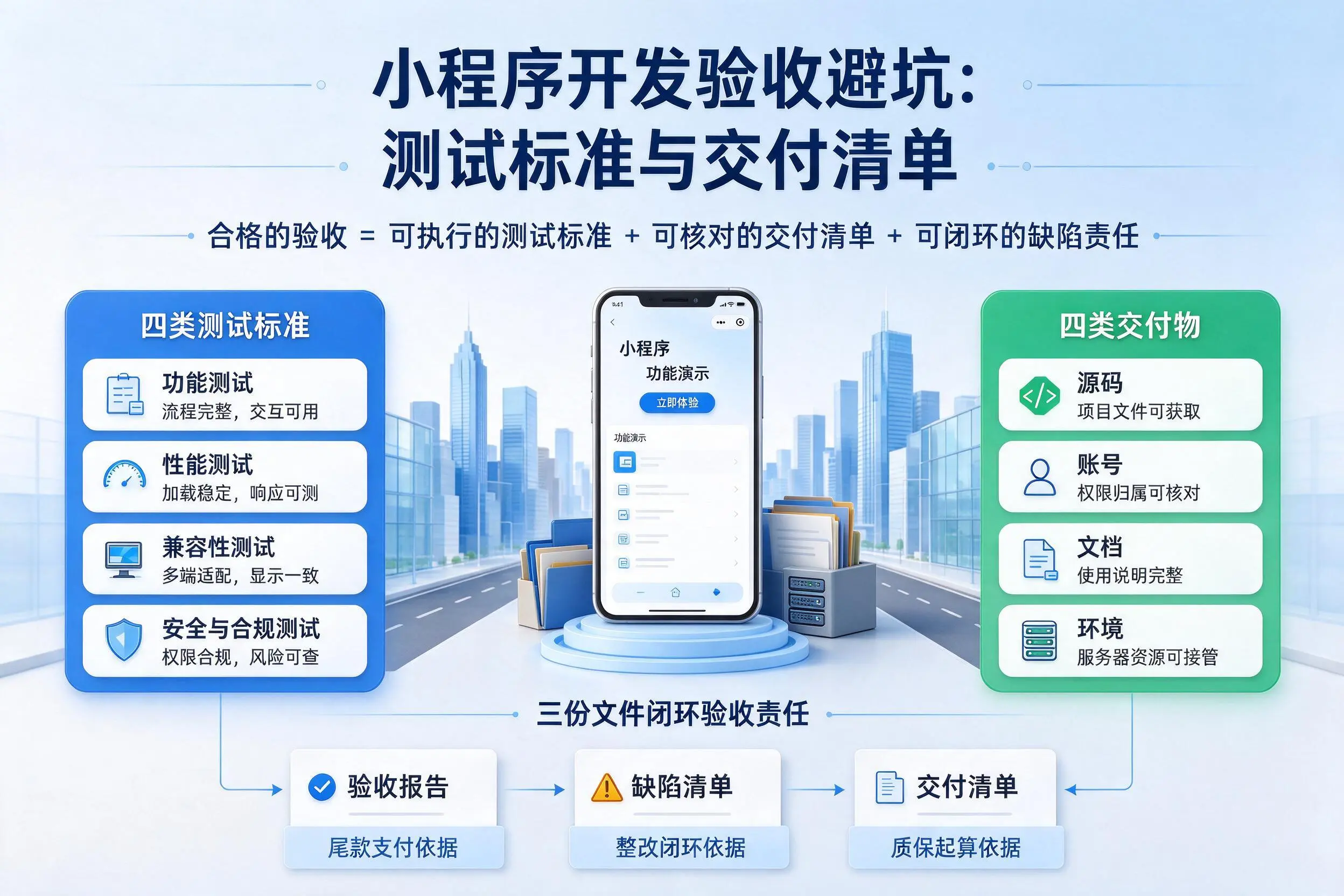 喀什小程序开发验收避坑：测试标准与交付清单