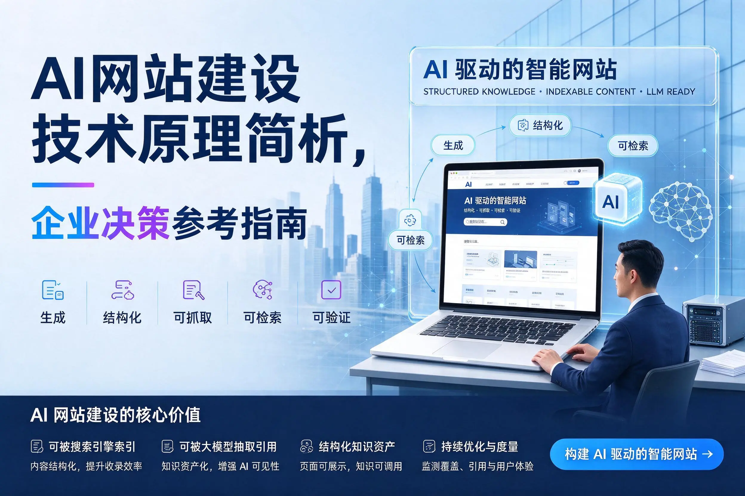 AI网站建设技术原理简析,喀什企业决策参考指南