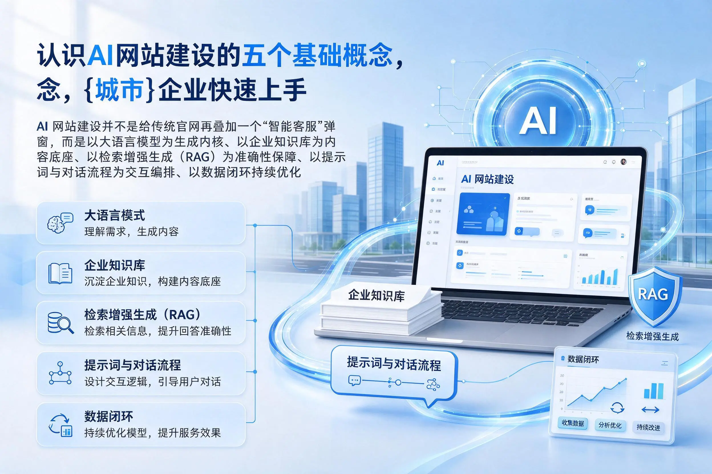 认识AI网站建设的五个基础概念，喀什企业快速上手