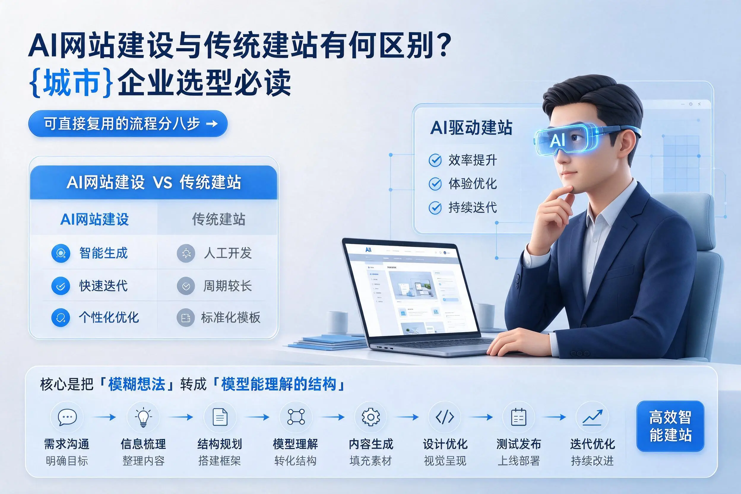 AI网站建设与传统建站有何区别？喀什企业选型必读