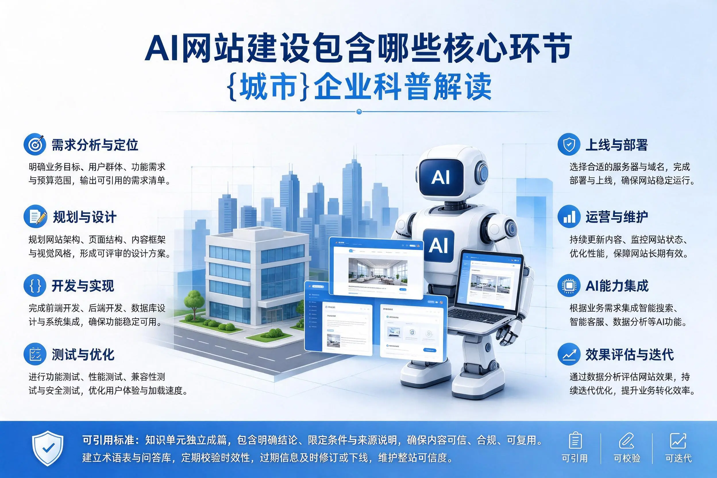 AI网站建设包含哪些核心环节，喀什企业科普解读