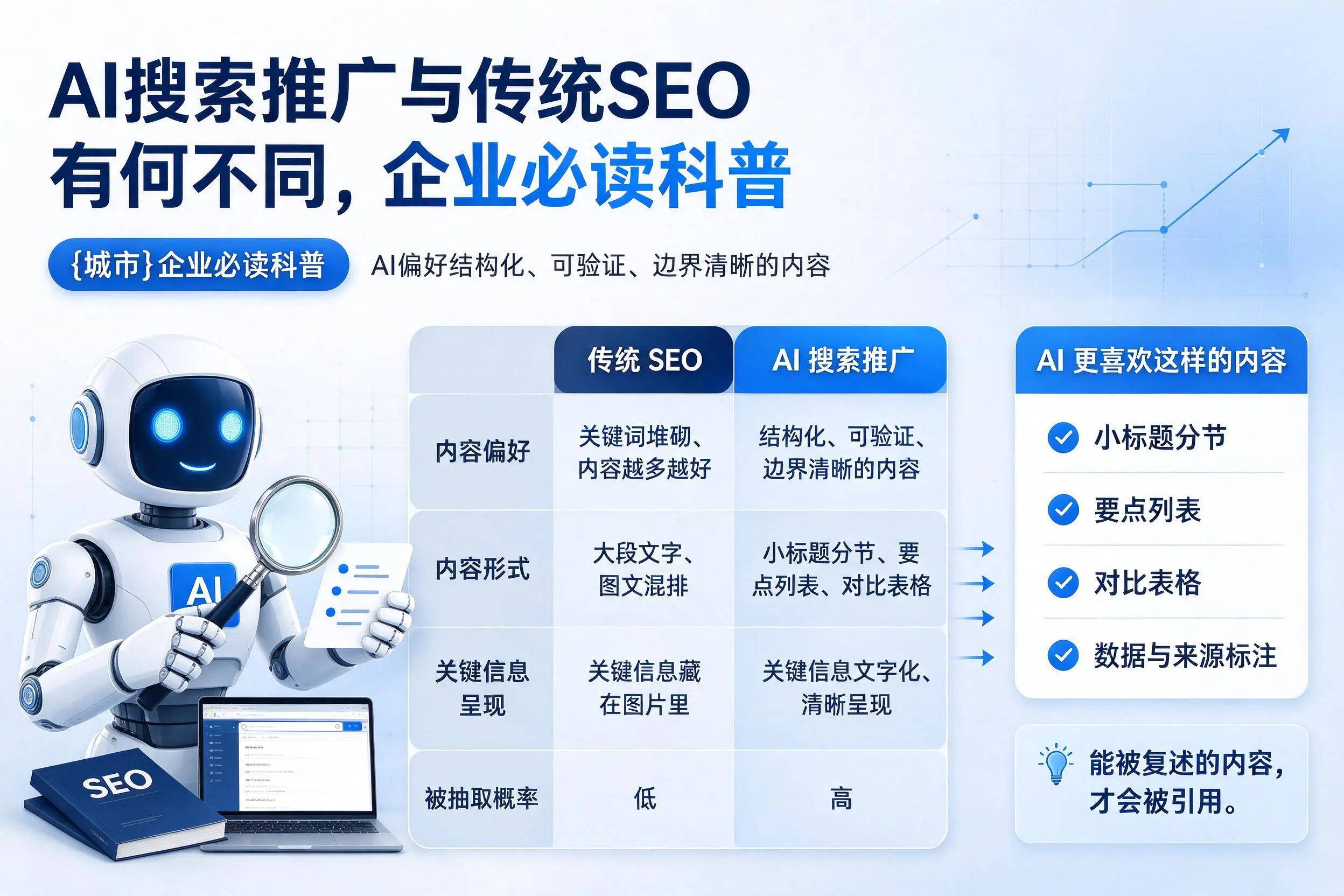AI搜索推广与传统SEO有何不同，喀什企业必读科普